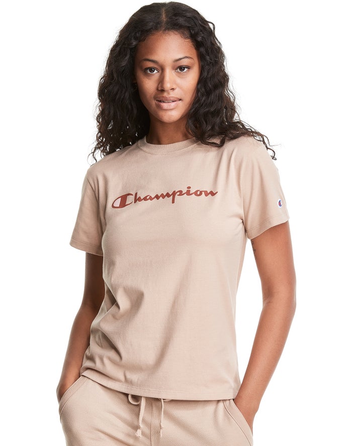 Camiseta Champion Mujer - Classic ( Kaki ) 0461523-NU